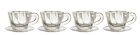 (image for) Small Victorian Tea Cups w/ Saucers Set 4pc