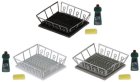 (image for) Dish Drainer w/ Sponge & Detergent Assorted Colors