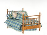 (image for) Double Bed w/ Linens - Walnut