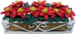 (image for) Deluxe Poinsettias in Braided Iron Box