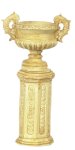 (image for) Tan Urn w/ Base 2pc