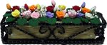 (image for) Assorted Roses in Black Braid Iron Planter