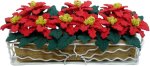 (image for) Deluxe Poinsettias in Sunrise Iron Planter