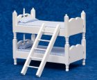 (image for) Bunkbeds w/ Ladder - White