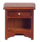 (image for) Single Drawer Nightstand - Walnut