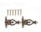 (image for) Antique Brass Hinge w/ 6 Pins 2pc