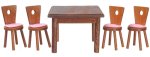 (image for) Dining Room Set - 5pc - Walnut