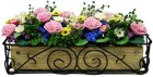 (image for) Pink Carnations in Scroll Iron Planter