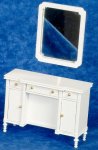 (image for) White Dresser w/ Mirror