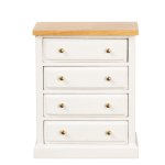 (image for) 4 Drawer Chest Dresser - White