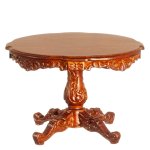 (image for) French Chateau Carved Dining Room Table - Walnut