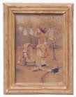 (image for) Oak Framed Picture 2 Girls