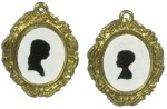 (image for) Silhouettes in Gold Frames 2pc