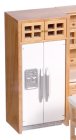 (image for) Refrigerator - White w/ Oak Cabinet