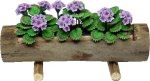 (image for) Lavender Geraniums in Log Planter