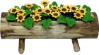 (image for) Sunflowers in Log Planter