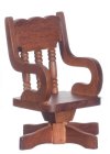 (image for) Swivel Desk Chair - Walnut