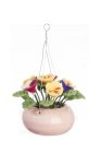 (image for) Hanging Multi-Color Pansies in Pot