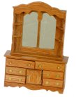 (image for) Chest Dresser w/ Mirror Dark Oak