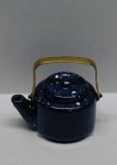 (image for) Blue Spatterware Tea Kettle