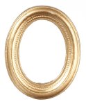 (image for) Empty Gold Oval Picture Frame