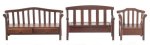 (image for) Outdoor Furniture Set - 3pc - Walnut