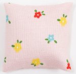 (image for) Throw Pillow - Pink w/ Flowers