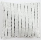 (image for) Throw Pillow - Silver & White Striped