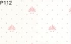 Prepasted Wallpaper, 3 Pieces: Pink Shell On White (image for) Prepasted Wallpaper, 3 Pieces: Pink Shell On White