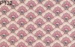 (image for) Rose Floral Geometric Wallpaper 3pc