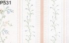 (image for) Pastel Stripe Floral Vine Wallpaper 3pc