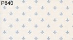 (image for) Blue & Beige Floral Wallpaper 3pc