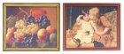 (image for) Framed Canvas Set 2pc Children & Fruit