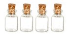 (image for) Glass Bottle w/ Cork 4pc 27mm