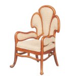 (image for) Art Nouveau Armchair - Walnut