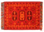 (image for) Wool Woven Caucasian Rug Red Color Large