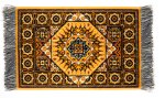 (image for) Woven Mamluk Rug Yellow Large