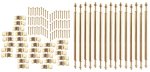 (image for) Stair Rod Set 15pc w/ Hardware