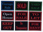 (image for) 9pc Outdoor Household Signs Pack Discontinued