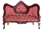 (image for) Victorian Heart Sofa - Rose & Mahogany