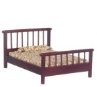 (image for) Double Bed Mahogany w/ Linens