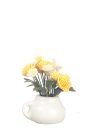 (image for) Yellow Daisies in White Planter