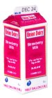 (image for) Half Gallon Strawberry Milk Carton Discontinued