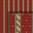 (image for) 1/2in Scale Burgundy Stripe Wallpaper