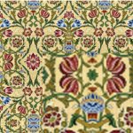 (image for) 1/2in Scale William Morris Dark Floral Wallpaper