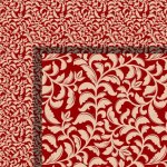 (image for) 1/2in Scale Red Floral Wallpaper