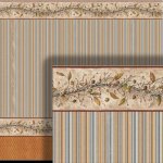 (image for) Tan Stripe Contemporary Wallpaper