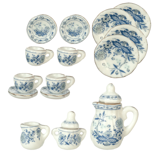 (image for) 17PC PORCELAIN TEA SET