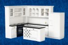 (image for) Kitchen Set Black & - White - 4pc