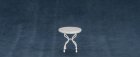 (image for) Round Marble Top Patio Table - White